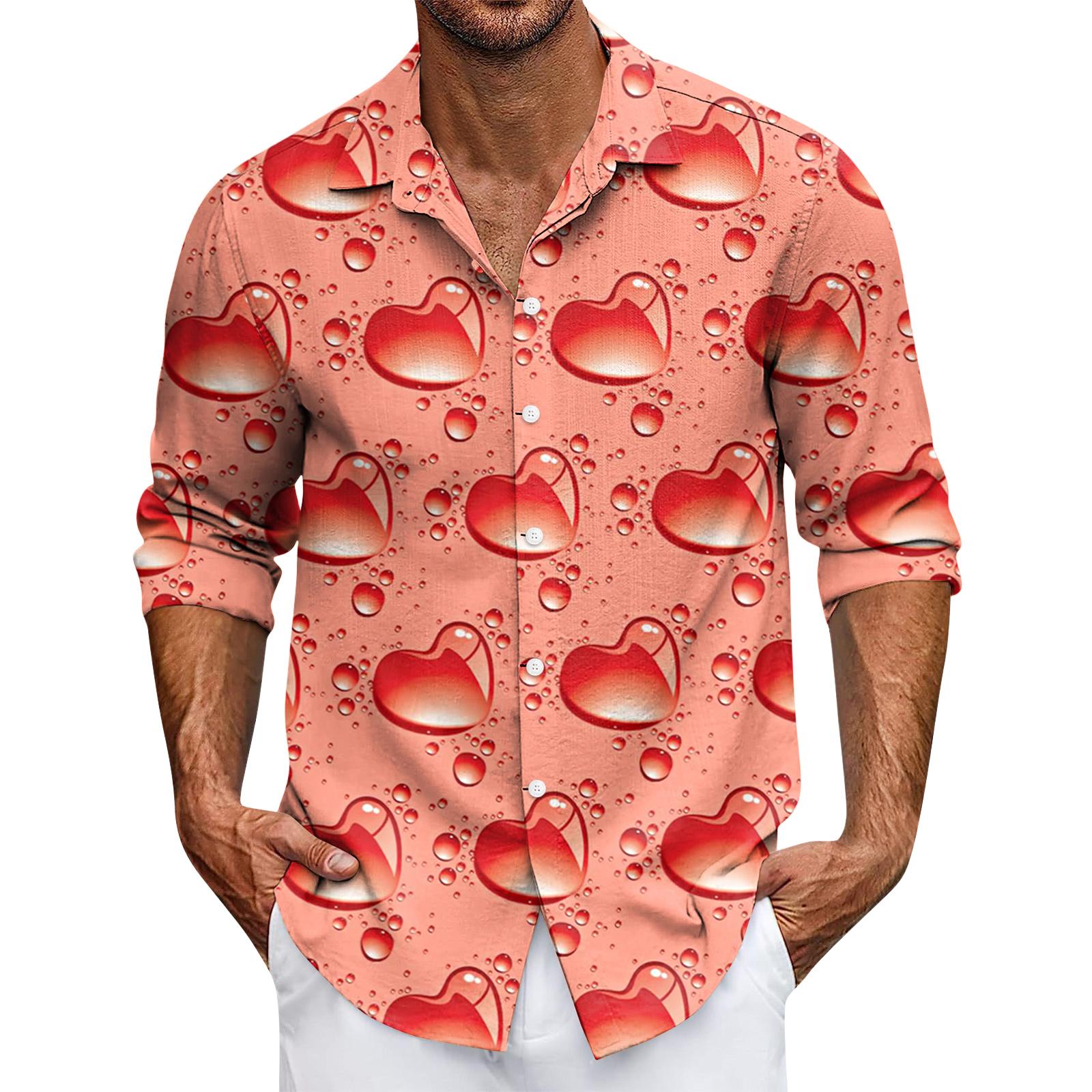 

Мужская повседневная рубашка с длинным рукавом на пуговицах XXXL