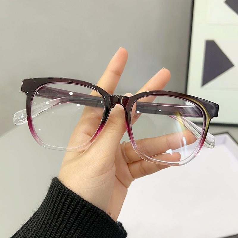 3Pcs Square Blue Light Blocking Men Glasses Gaming  Matte Black Anti Ray Eyeglasses Computer Transparent Fashion Eyewear