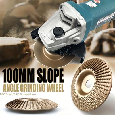 4-Zoll-Holzschnitzscheibe für 4-Zoll-Winkelschleifer mit 5/8" Aufnahme, Geeignet für Holzschnitzen, Schleifen, Schärfen und Maschinenschnitte