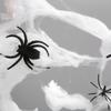 200g Halloween Spider Webs Stretch Cobwebs with 215 Plastic Spiders for Halloween Haunted House Indoor Outdoor