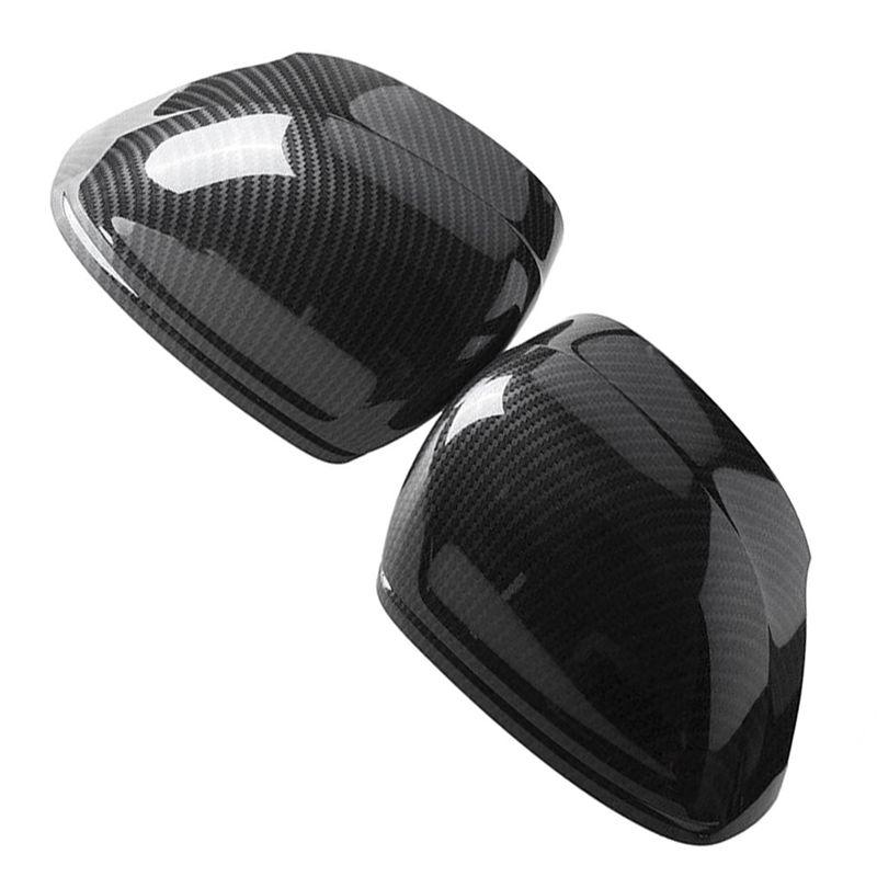 Powerful Rearview Mirror Cover Side Door Wing Mirrors Shell For Volvo XC60 2018- Carbon Fiber