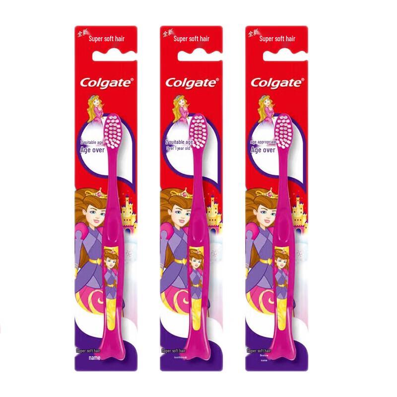 Colgate Kids Toothbrush (2+ Years), Ultra Soft Bristles, 3-Pack