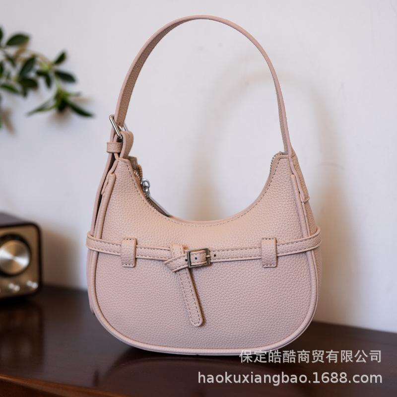 2025 Spring and Summer New Armpit Bag Casual Fashion Versatile Bag Bag Dumpling Bag Shoulder Messenger Bag High-end Niche