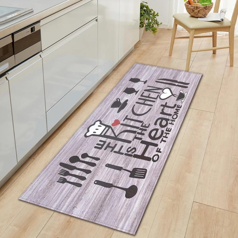 

Kitchen Mat Home Entrance Doormat Living Room Bedroom Balcony Floor Decoration Carpet House Hallway Door Bath Anti-slip Foot Rug 40X120CM