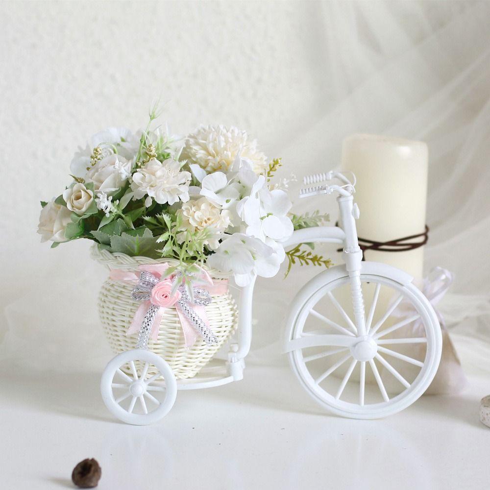 Decorative Shooting Props Storage Basket Crafts Ornaments Bike Flower Basket Desktop Ornaments