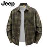 JEEP Men's Casual Loose Fit Cotton Work Shirt