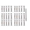 30pcs Quick Screw Gutter Hangers Professional Aluminum 5inch Hidden Rain Gutter Bracket Hooks for