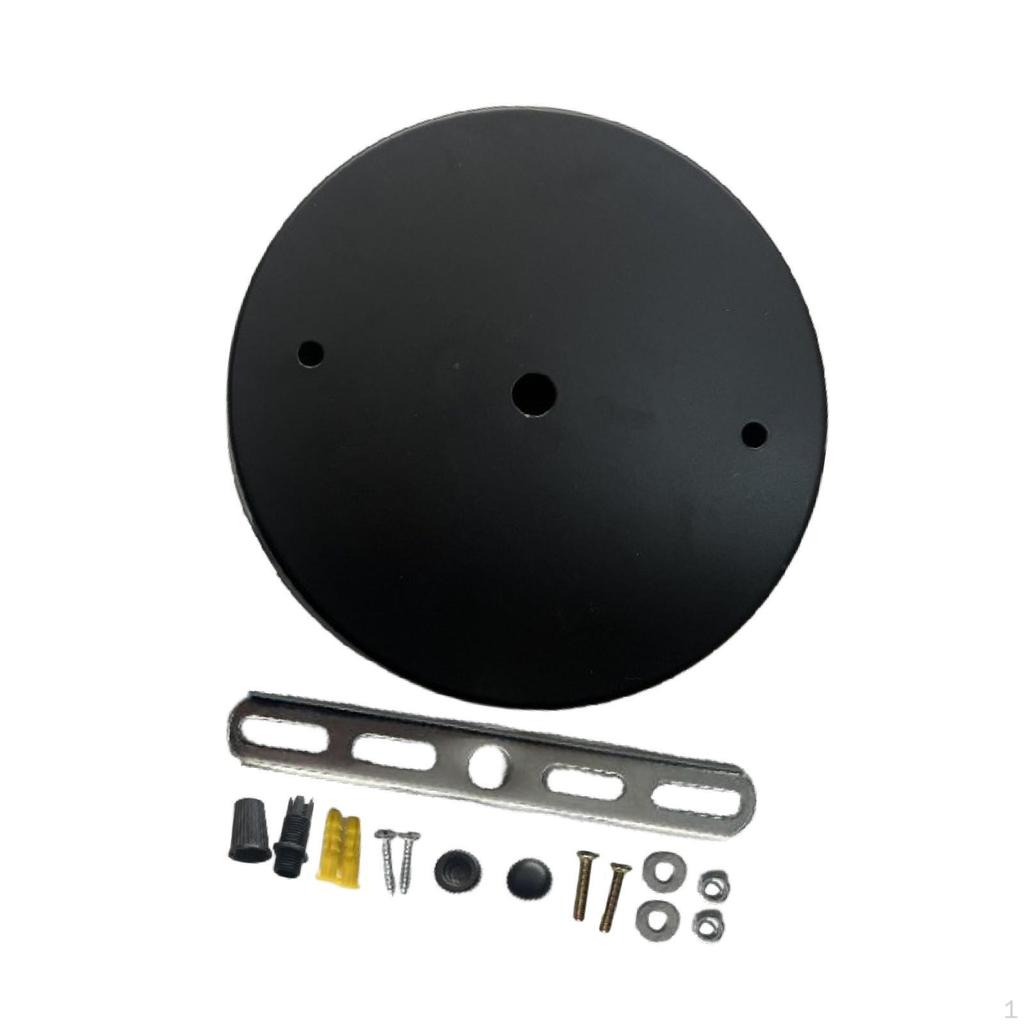 Canopy Kit Chandelier Ceiling Plate with Mounting Hardware Retro Style for Pendant Lamp Iron