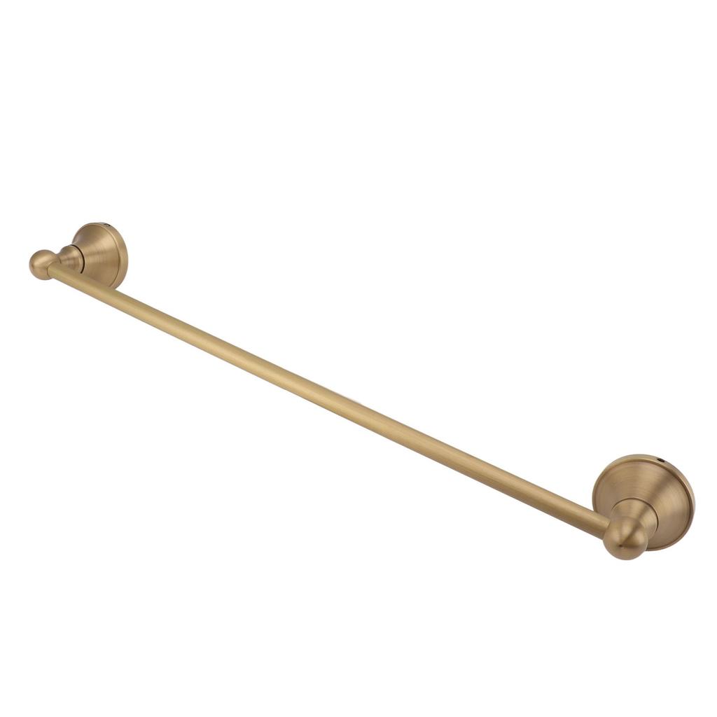 Miedziany wieszak na ręczniki w stylu europejskim, pojedynczy drążek, wielofunkcyjny uchwyt na ręczniki do łazienki