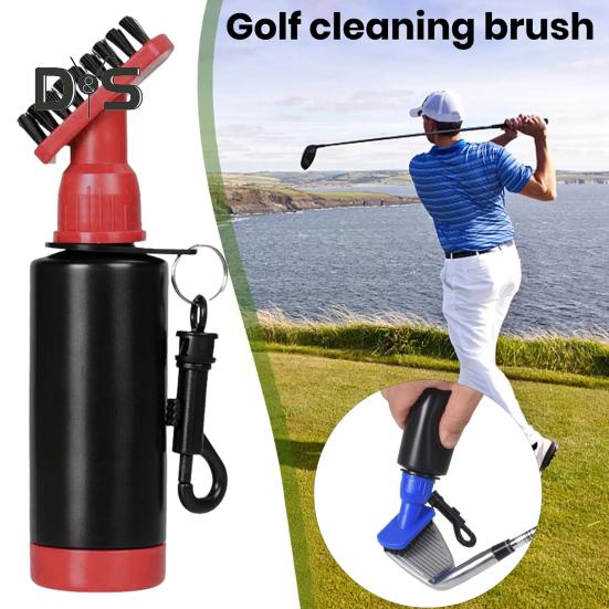 Golfschläger-Reinigungsbürste, Quetschwasserflasche, Golfschlägerreiniger mit Clip, wichtiges Golfzubehör für Golfer