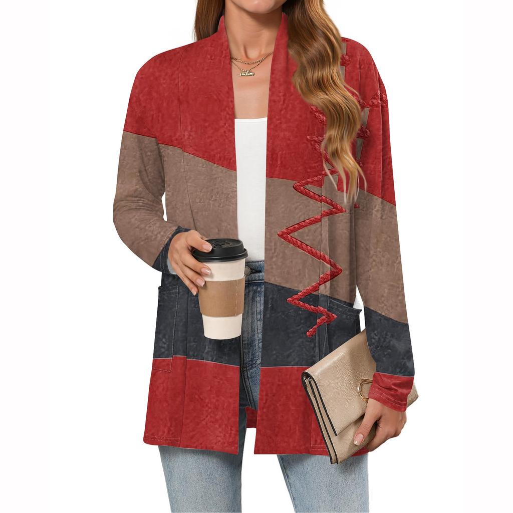 Women's Lightweight Cardigan Sweaters Open Front Long Sleeve Casual Loose Thin Cardigans With Pockets