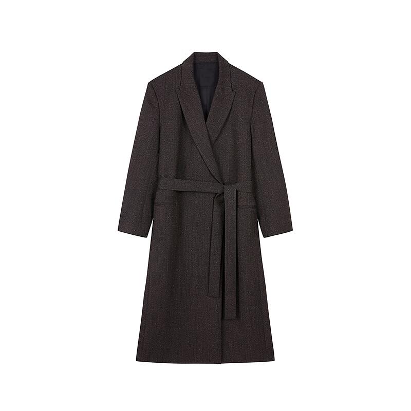 JNBY Women's Winter Wool Blend Lapel Coat