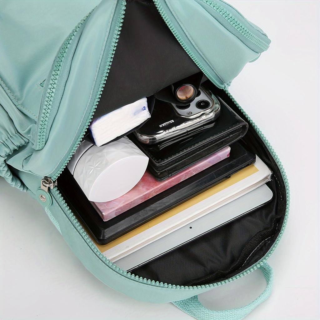 Fashionable Travel Backpack For Women With Large Capacity, Lightweight Nylon Fabric, Versatile Multiple Pockets, Su… More
