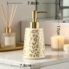 340ml ceramic golden lotion bottle hotel luxury hand lotion shampoo bath gel separate bottle household press soap dispenser