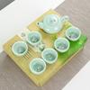 Dehua ceramic celadon dragon pot tea set, tea set set, souvenir, personal gifts can be printed in Chinese style