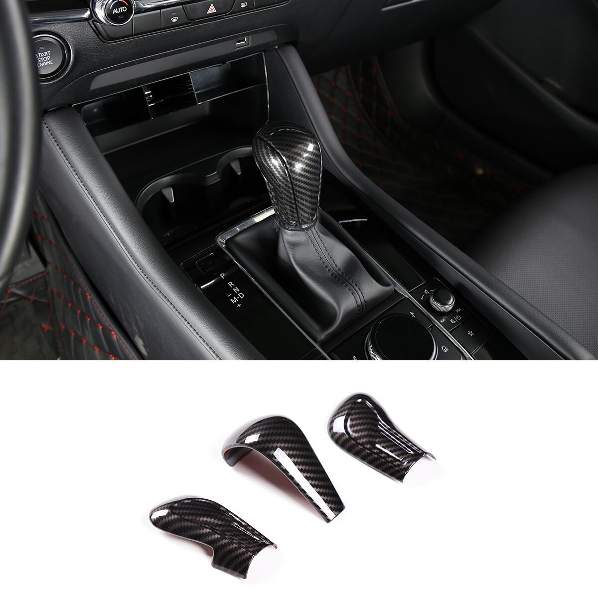 ABS Карбоновая Накладка на Головку Ручки КПП для Mazda 3 -