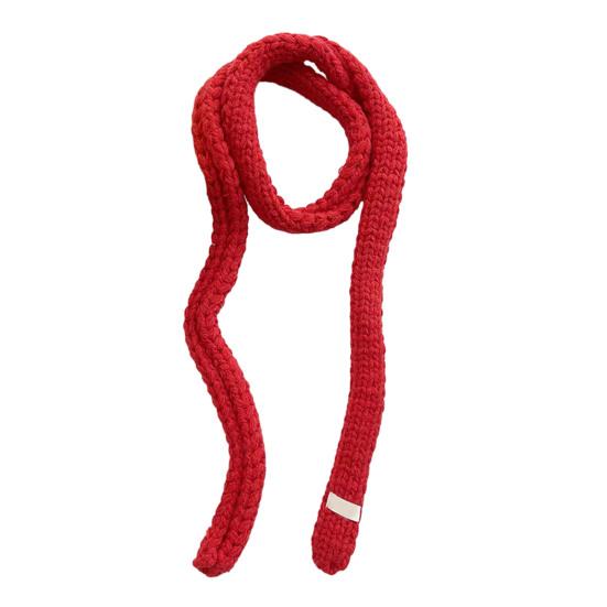 

Women Knitting Scarf Solid Color Thin Long Scarf Warm Soft Touch Scarf Outdoor Home Winter Accessory