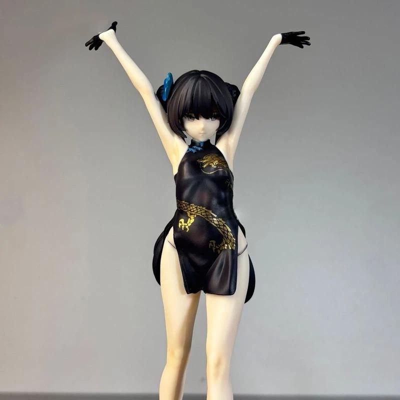 Studio Blue Archive Kisaki Arms Up Pose Anime Figure Cheongsam Girl Statue Pc Case Desktop Decoration For Anime Fans Collectors