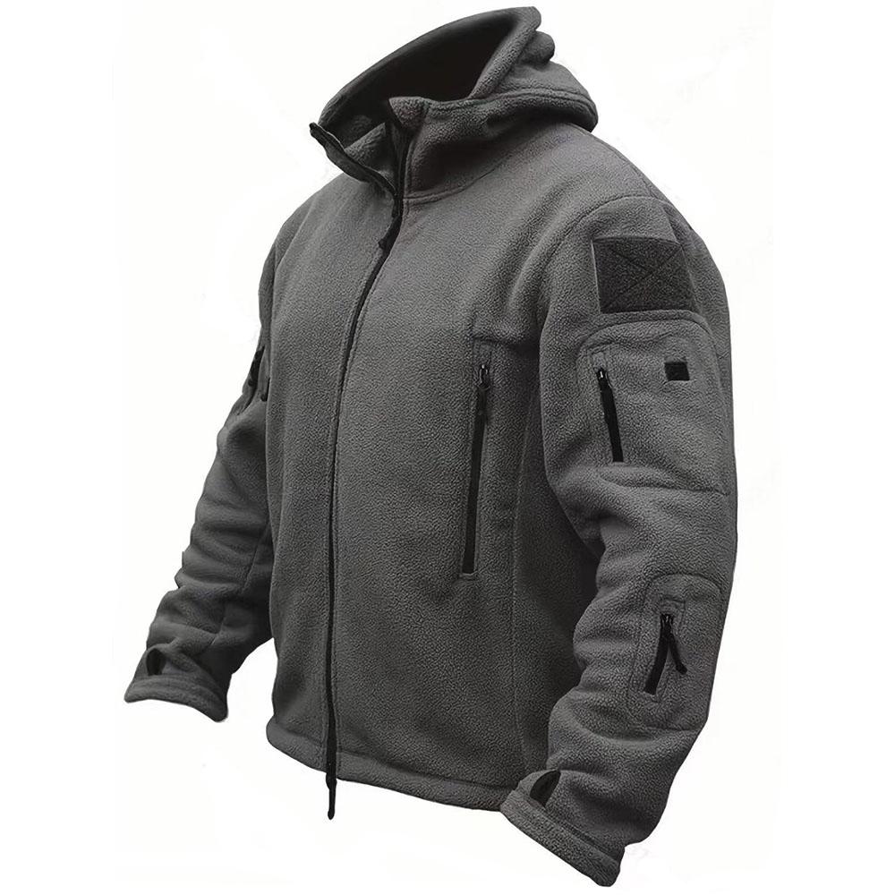 Vestes Tactiques Thermiques en Polaire Polaire pour Homme Hiver Automne Randonnée Pêche Camping Trekking Manteau à Capuche Sports de Plein Air Softshell