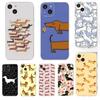 Dachshund Dog Love Transparent Phone Case For iPhone 16 15 11 12 14 13 Pro Max Mini X XSMax XR 7 8 Plus SE4 16e Silicone Covers