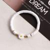 Women Clay Beaded Bracelet Daisy Flower Cute Soft Handcrafted Disc Clay Beaded Bracelet for Summer Beach Type 8 F Size