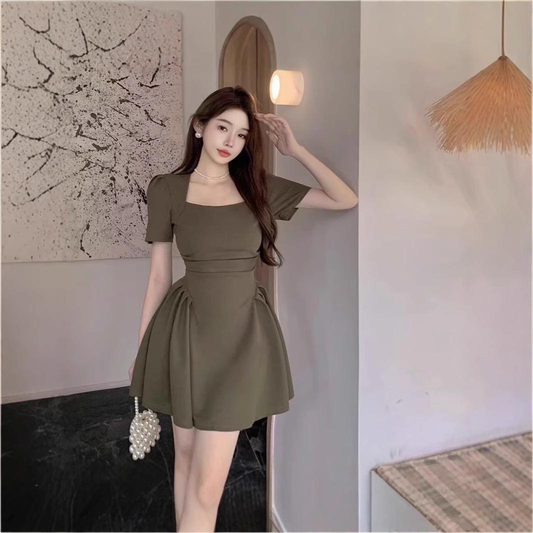 

2025 French Retro Hepburn Style Sexy Slimming Summer Dress Large