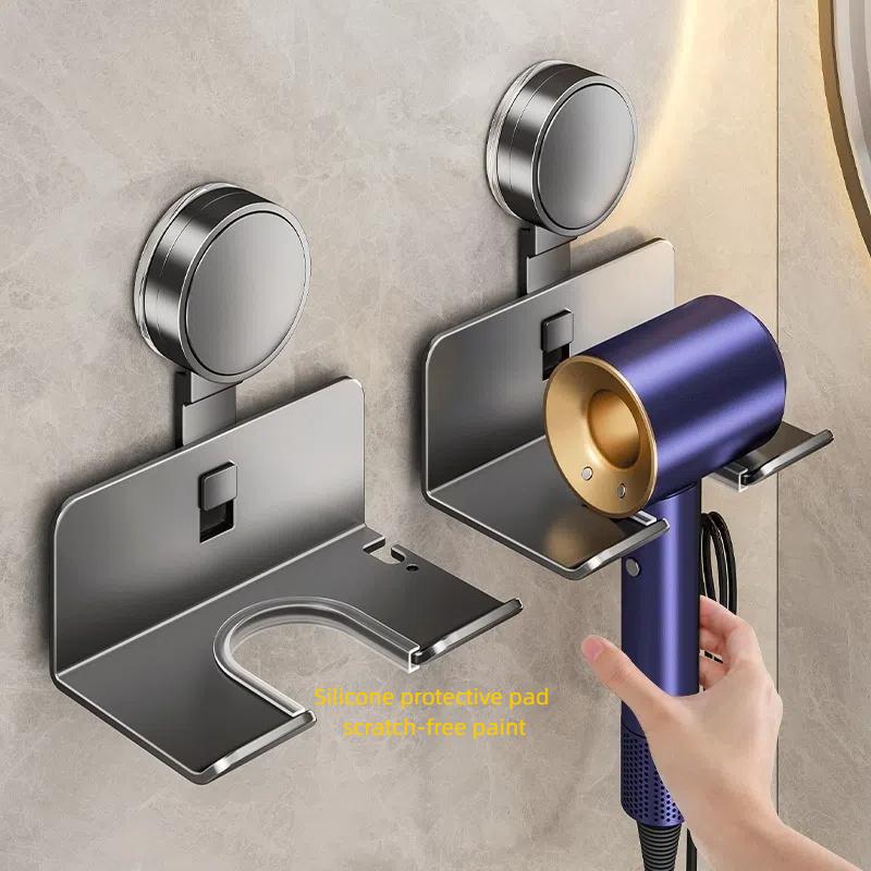 Hair Dryer Holder Wall Dryer Cradle Straightener Stand Hairdryer Organizer Box Toilet Blower Holder Shelf Bathroom Accessories
