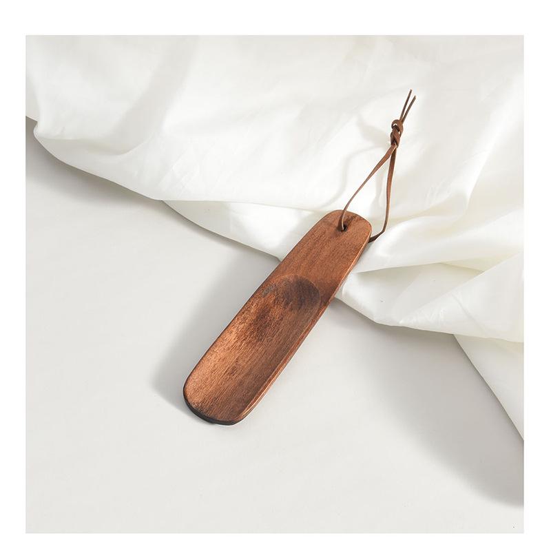 Walnut Solid Wood Long Handle Shoehorn - Shoe Lifter & Puller