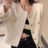 Herbst Frühling Damen Mantel Einreihig Lange Ärmel Einfarbig Strickjacke Lose OL Pendler Stil Dating Shopping Jacke