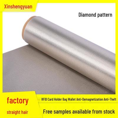Rhombus RFID Anti-Magnetic Conductive Shielding Fabric