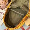 Plaid Schoolbag Women's Lightweight Backpack