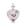 Pandora Radiant Pink Heart Medallion Charm 794409c01