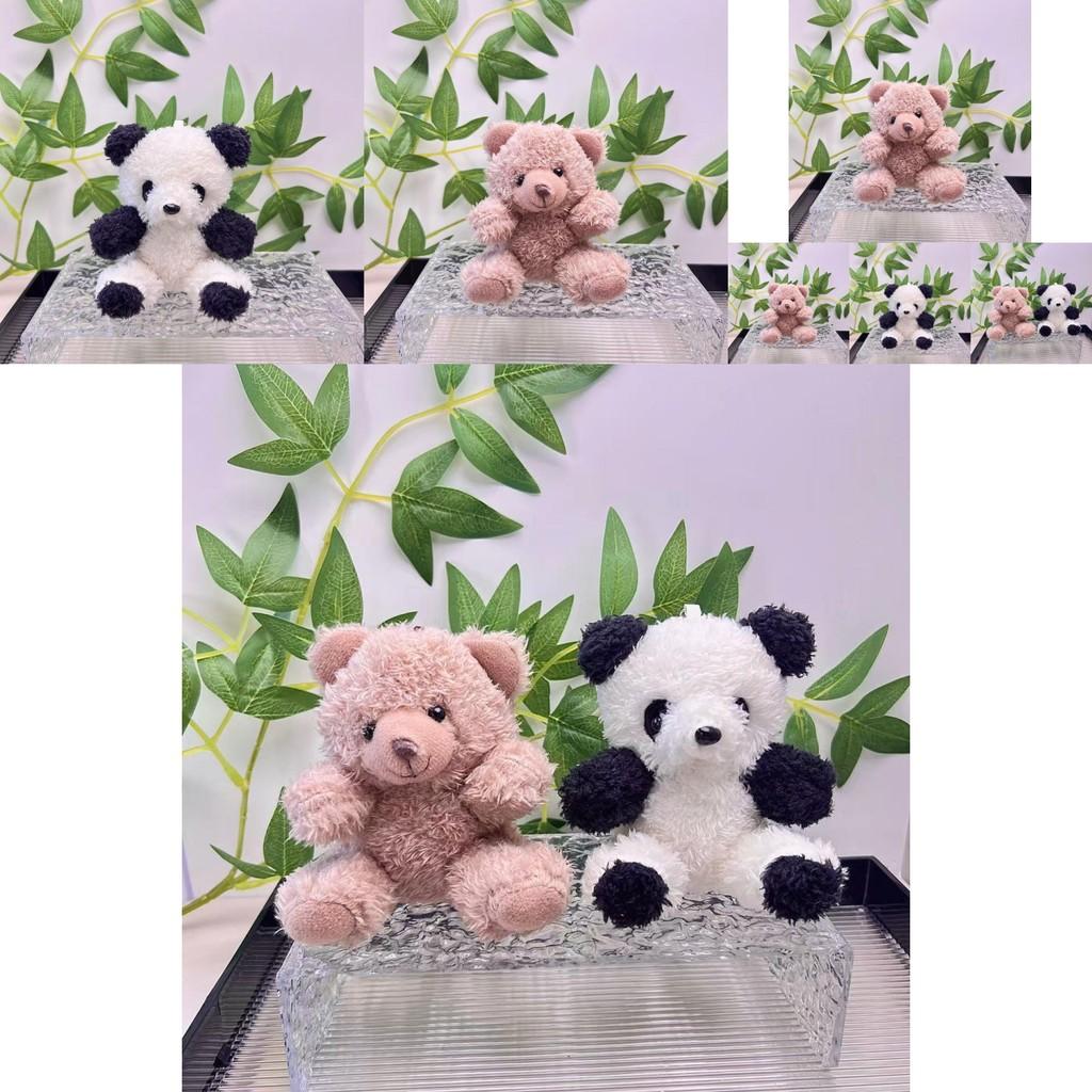 Charming Soft Plush Panda Keychain Adorable Bear Doll Cute Accessory For Backpacks