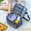 Double Layer Insulated Lunch Bag: Thickened, Fresh-Keeping Bento Bag for Outdoor Picnic