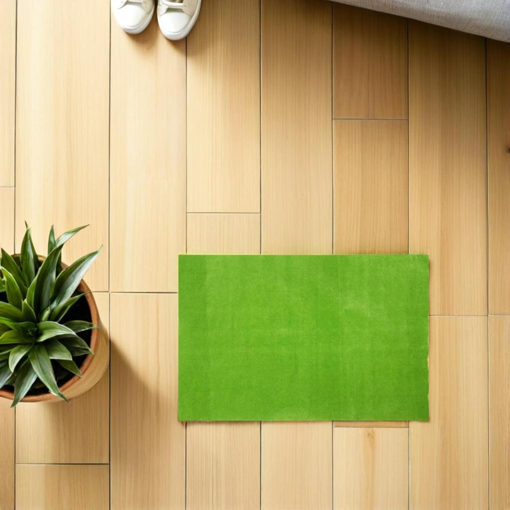 LEDMOMO Artificial Grass 3mm for DIY Miniature Model and 50x35cm Mat, Lightweight, Thick, Reusable, Decoration, Gardens, Trains, Dollhouses, More,