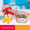 Extra-Large 3-in-1 Kids' Play Tent with Tunnel, Hoops & Ball Pit