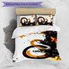 Set Lenzuola Stampato Galatasaray 3 Pezzi Morbido Traspirante Copripiumino Federe Set Lavabile Decorazione Camera da Letto Regalo per la Casa