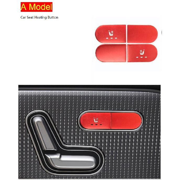

Наклейки на кнопку обогрева автомобильного сиденья для Mercedes Benz ABCE Class W177 W247 W205 W213 GLE W167 GLB X247 GLA H247 GLA A Model Red