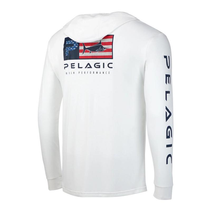 PELAGIC Bluza z kapturem Unisex Outdoor - Ochrona przeciwsłoneczna, Uczucie jedwabiu lodowego, Długi rękaw do wędkowania i biegania w nocy