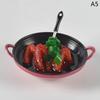 Dollhouse Miniature Diy Accessories Cooking Pot With Food Kitchen Utensils Model