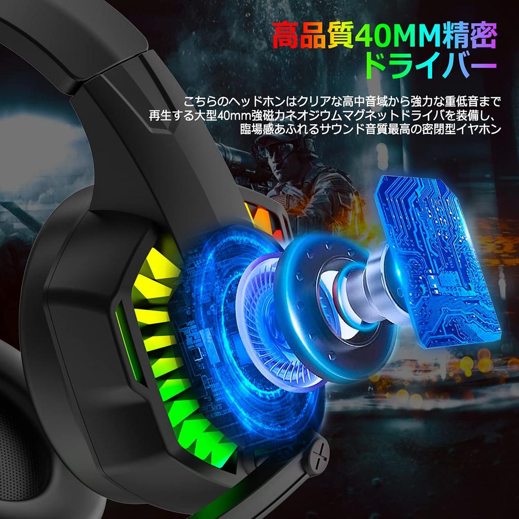 Gaming Noise Noise LED fps Xbox Unisex Headset, Headphones, Wired, Reduction, Foldable, Lightweight, Breathable, Cancelling, Light, Switch, One,