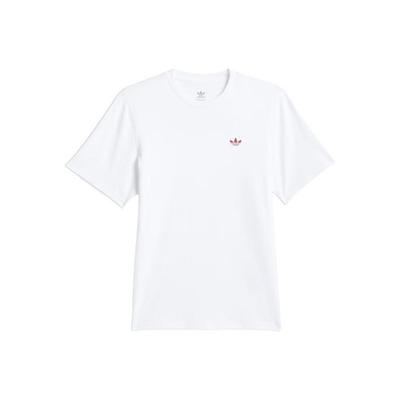 adidas Crew Neck Solid Color Casual Fashion Short Sleeve T-Shirt Unisex White