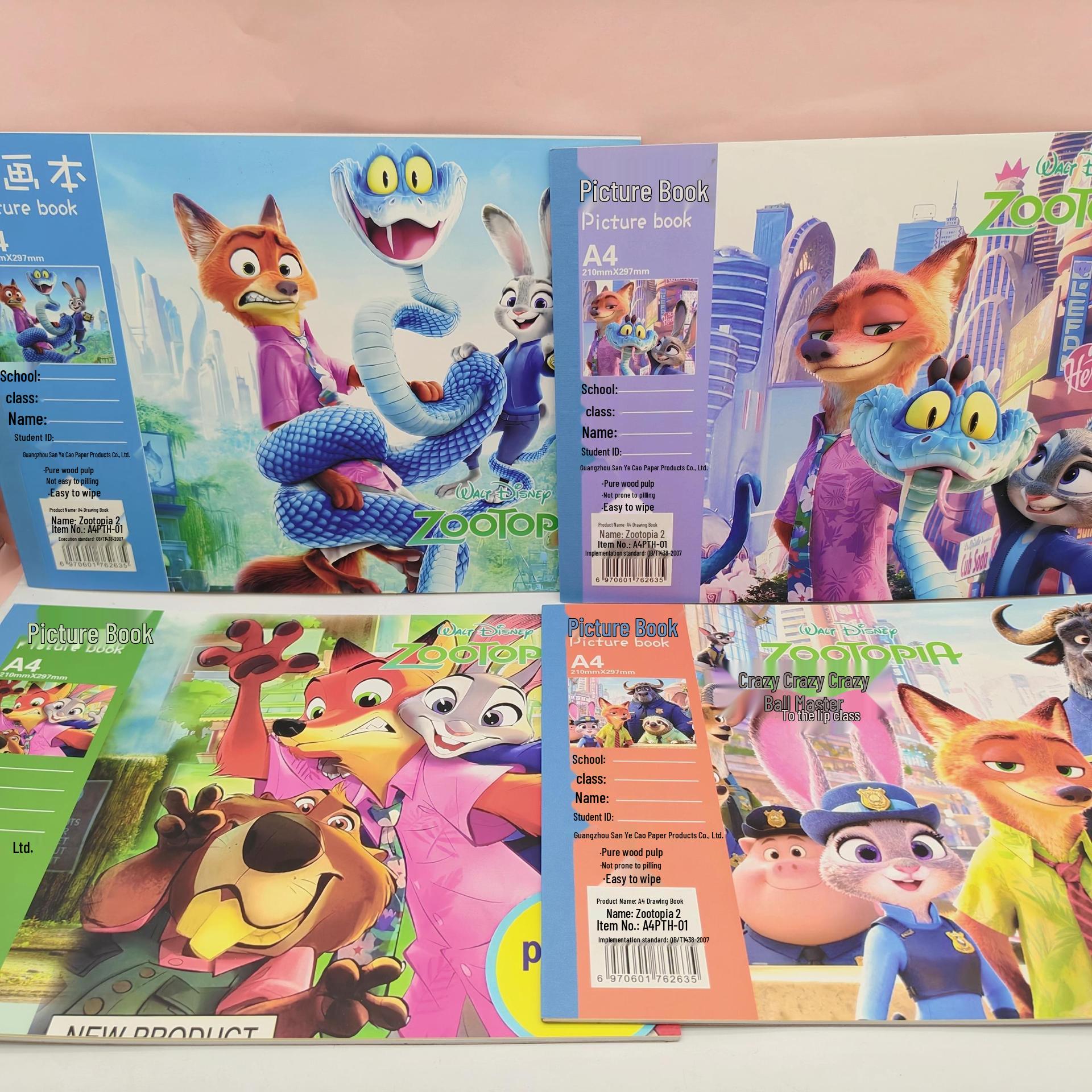 Egg Party A4 Cartoon Cute Sketchbook for Students and Children