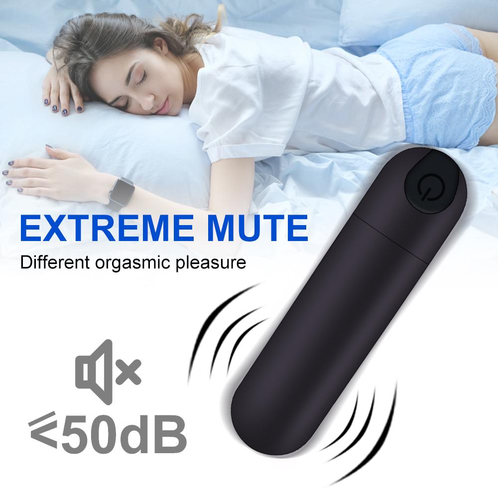 Mini Bullet Vibrator for Women Made of Body-Safe Silicone Fully Waterproof Personal Clit Stimulators Massager with 10 Vibration