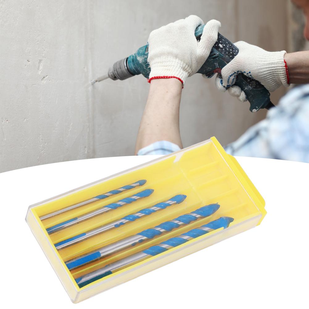 

5 шт. Центровочное сверло Сверло по керамической плитке Сверло для сверления отверстий в стене Сверло (4мм 5мм 6мм 8мм 10мм)