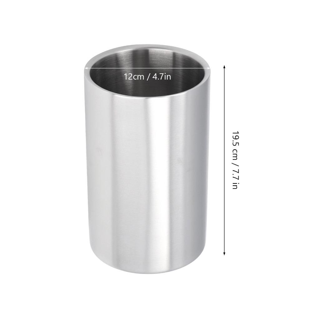 Double Wall Chiller Insulated Champagne Ice Bucket Contemporary Style Wine Bucket  Home