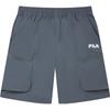 Fleece Solid Color Loose Fit Five-Point Casual Shorts Men Shorts Gray F11M338804F-GY