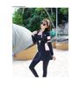 Women's Korean Style Long Sleeve Wetsuit - Sun Protection, Quick Dry, Snorkeling & Surfing Split Zipper Suit with Jellyfish Protection.