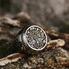 Vintage Wikinger Lebensbaum Ring für Männer Nordische Mythologie Edelstahl Yggdrasils Ring Mode Amulett Wikinger Schmuck Geschenk