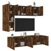 VidaXL TV Wall Units 5 Pcs Smoked Oak Engineered Wood 3216468